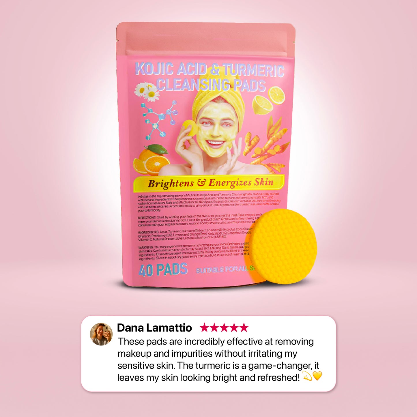 kojic acid & turmeric cleansing pads