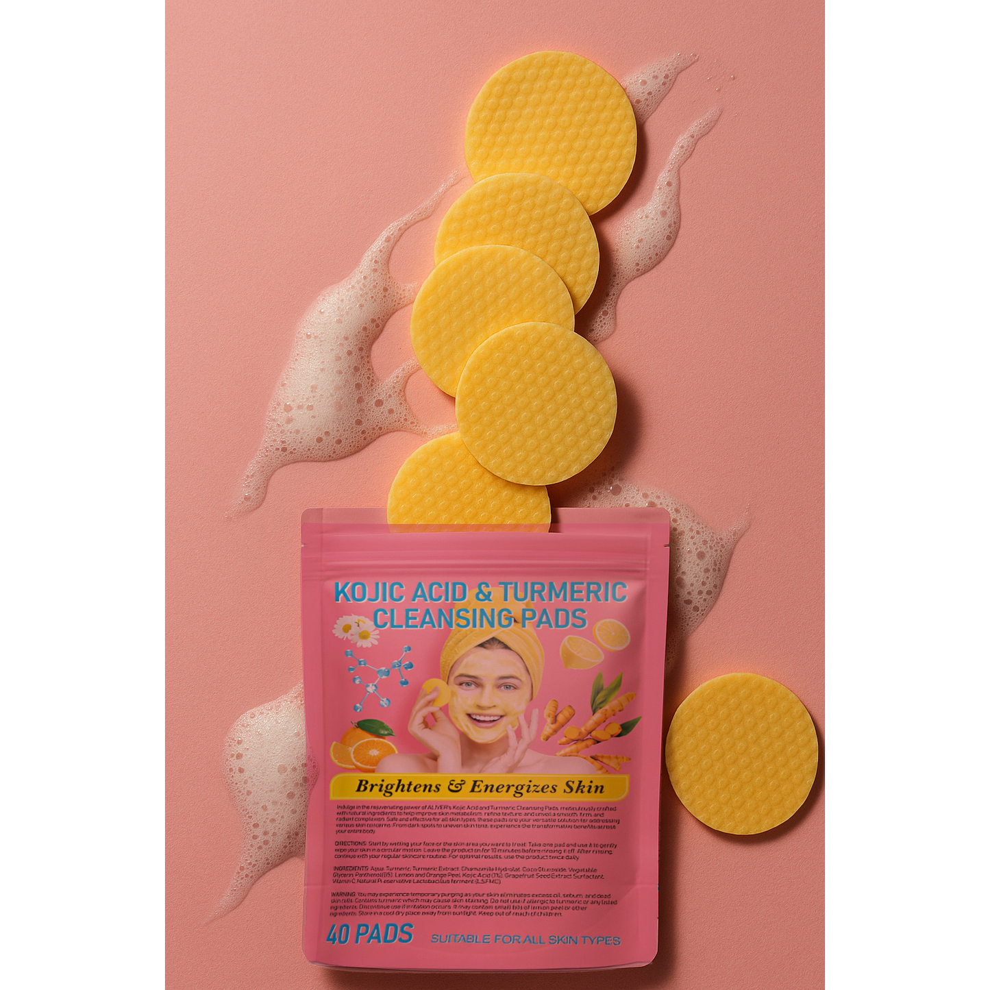 kojic acid & turmeric cleansing pads
